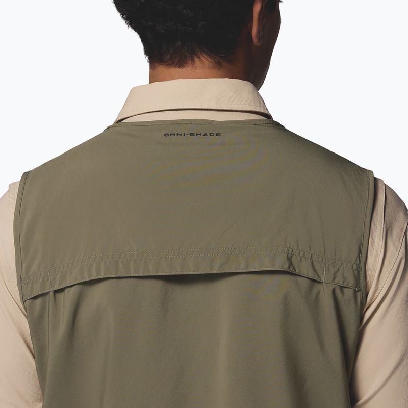 Gilet trekking da uomo Columbia Silver Ridge Utility stone green 7