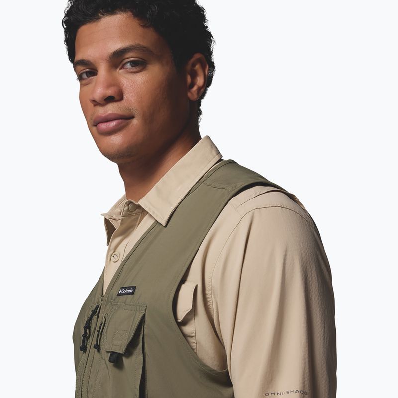 Gilet trekking da uomo Columbia Silver Ridge Utility stone green 8
