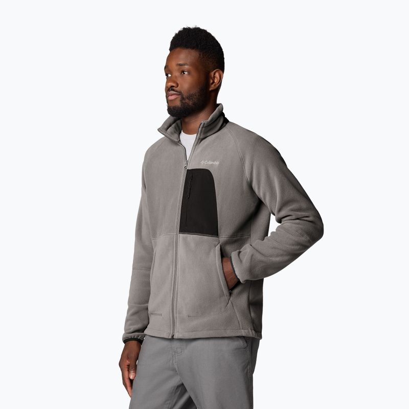 Felpa Columbia Rapid Expedition II Full Zip Fleece city grigio/squalo da uomo 4