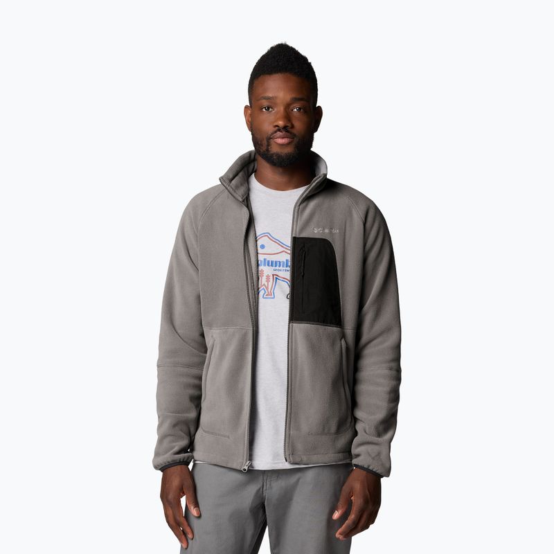 Felpa Columbia Rapid Expedition II Full Zip Fleece city grigio/squalo da uomo 5