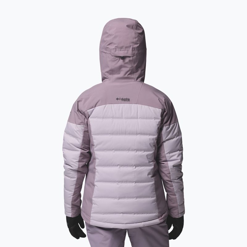 Giacca da sci donna Columbia Glacier Ridge Down shale purple/lavender pearl 3