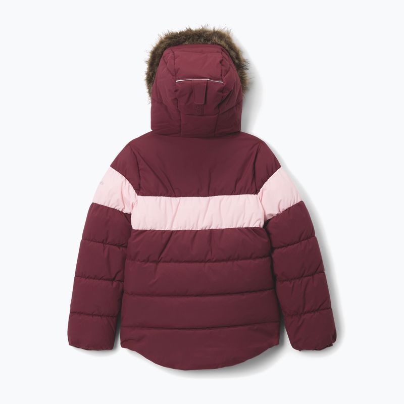Giacca da sci per bambini Columbia Arctic Blast III rich wine/satin pink 2