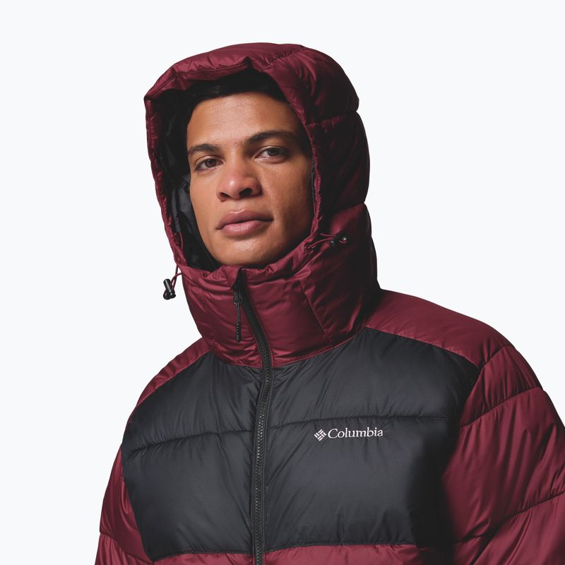Giacca imbottita da uomo Columbia Pike Lake II Hooded rich wine/black 6