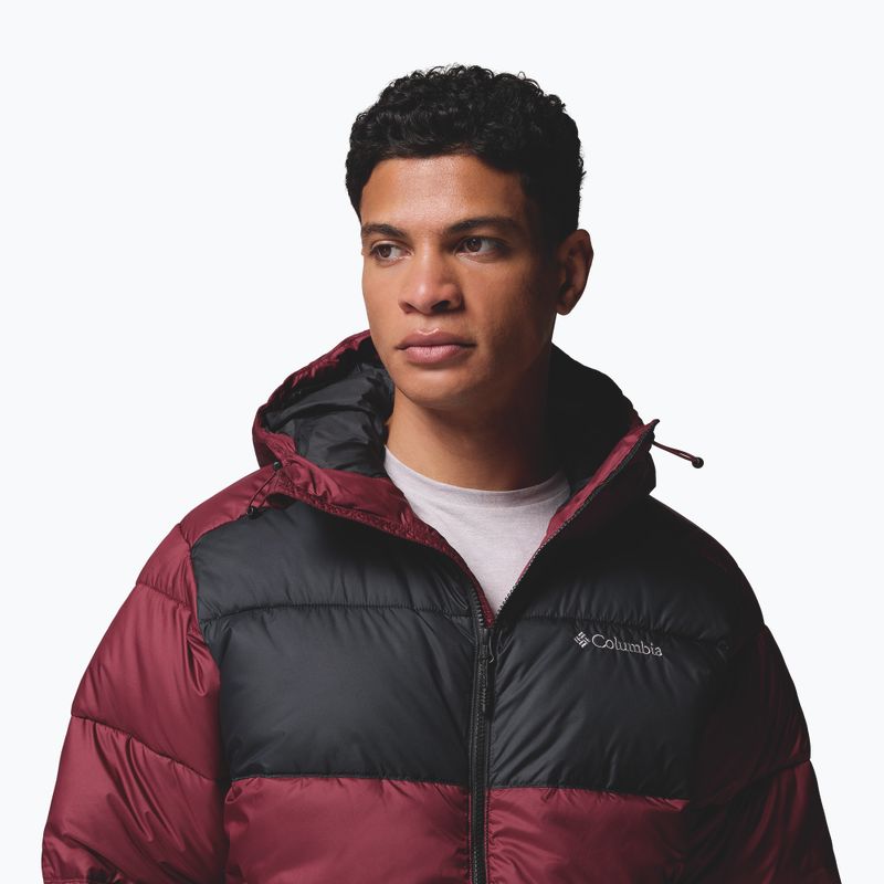 Giacca imbottita da uomo Columbia Pike Lake II Hooded rich wine/black 7