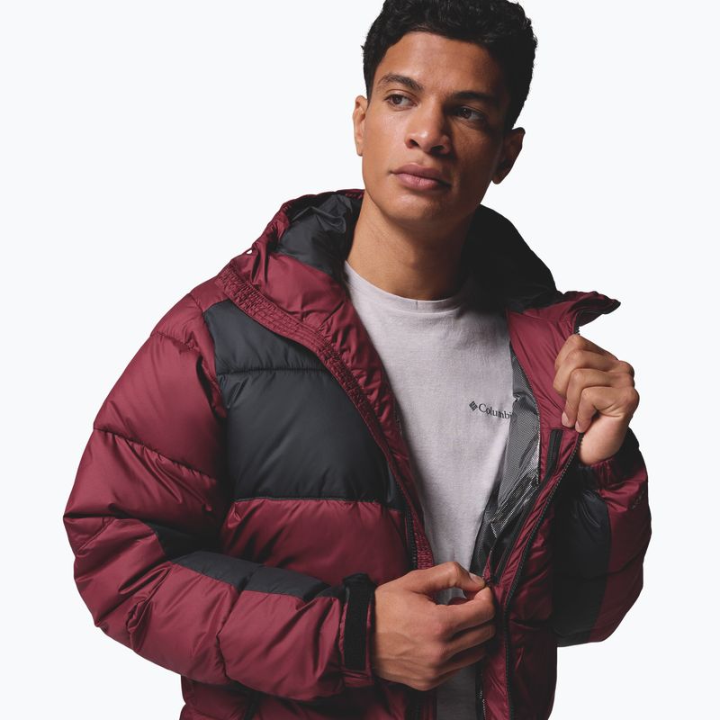 Giacca imbottita da uomo Columbia Pike Lake II Hooded rich wine/black 8
