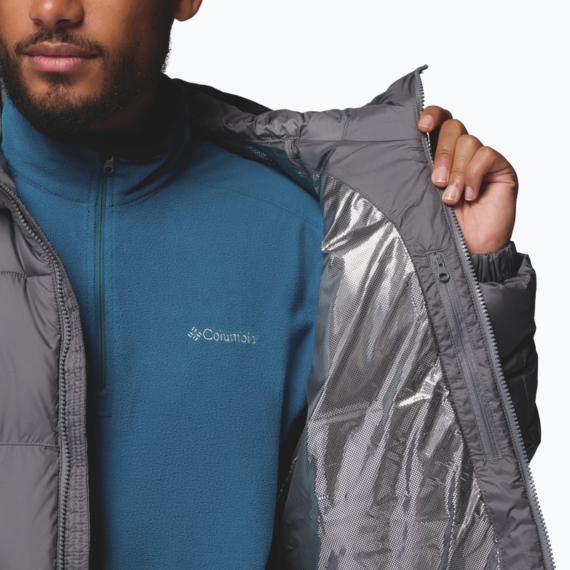 Giacca imbottita da uomo Columbia Pike Lake II Hooded City Grey 8