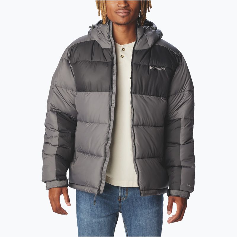 Giacca imbottita da uomo Columbia Pike Lake II Hooded City Grey