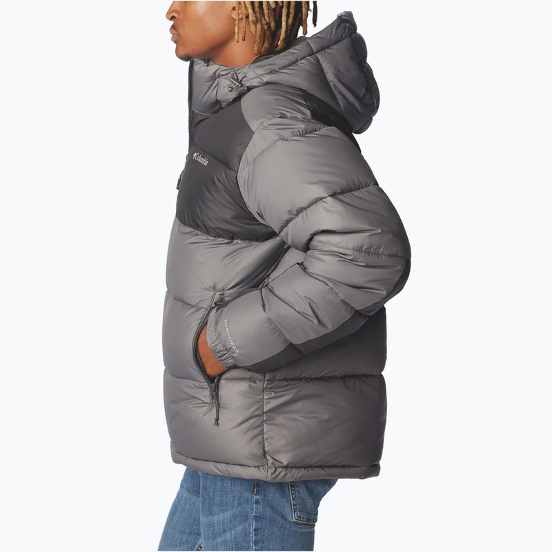 Giacca imbottita da uomo Columbia Pike Lake II Hooded City Grey 5
