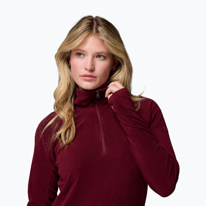 Pile da donna Columbia Glacial IV 1/2 Zip rich wine 5