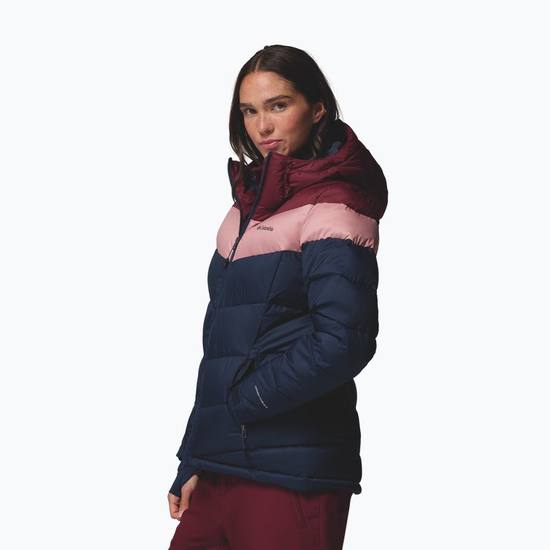 Giacca da sci donna Columbia Abbott Peak II Ins collegiate navy/rich wine/eraser pink 4