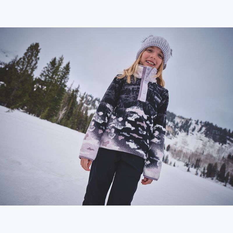 Pile per bambini Columbia Helvetia II Printed Half Snap Fleece shale purple sisters/lavender pearl 4