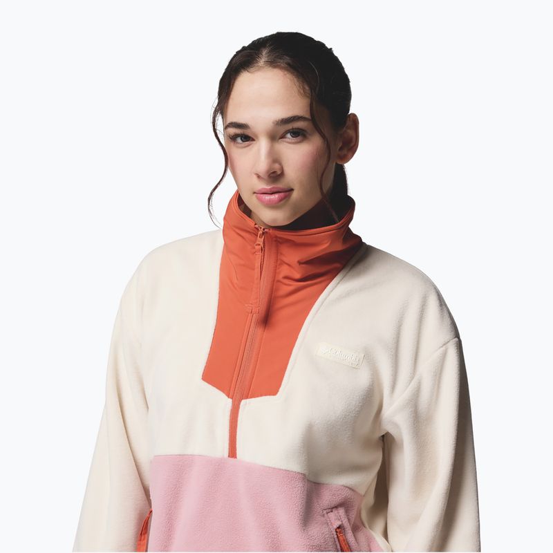 Pile da donna Columbia Sequoia Grove 1/2 Zip Fleece chalk/eraser pink/tuscan 5