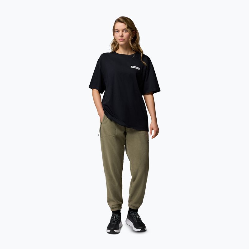 T-shirt da trekking donna Columbia Rolling Bend Graphic Oversized Tee black/mountainview 2