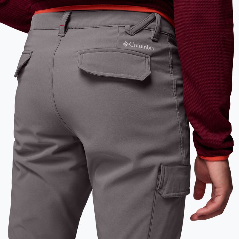 Pantaloni da trekking uomo Columbia Tech Trail Utility Winter city grey 6