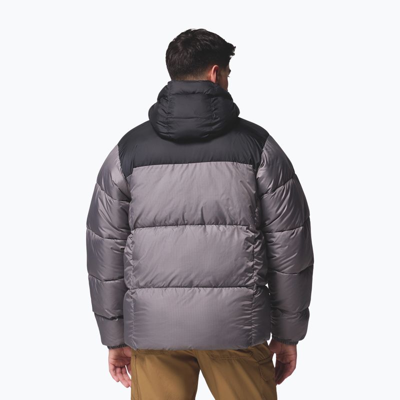 Giacca imbottita uomo Columbia Puffect II Hooded city grey/black 3