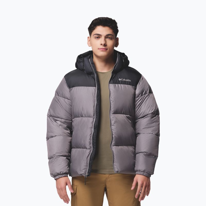 Giacca imbottita uomo Columbia Puffect II Hooded city grey/black 5