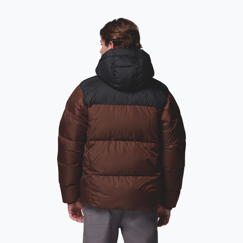 Giacca imbottita da uomo Columbia Puffect II Hooded tobacco/black 3