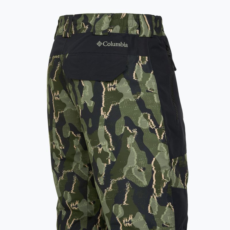 Pantaloni da snowboard uomo Columbia Coreshot Printed greenscape treebark print/black 14