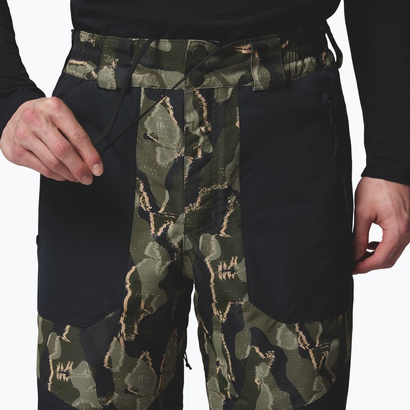 Pantaloni da snowboard uomo Columbia Coreshot Printed greenscape treebark print/black 7
