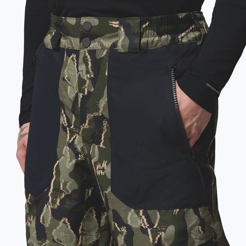 Pantaloni da snowboard uomo Columbia Coreshot Printed greenscape treebark print/black 8