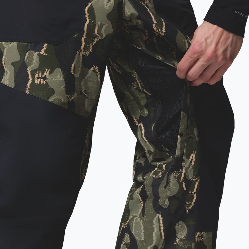 Pantaloni da snowboard uomo Columbia Coreshot Printed greenscape treebark print/black 9