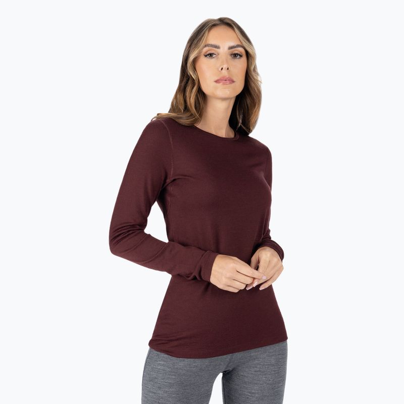 Maglia termica da donna icebreaker 200 Oasis Crewe espresso