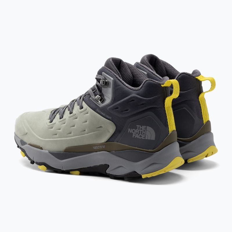 Scarponi da trekking da uomo The North Face Vectiv Exploris Mid Futurelight Leather verde tè/grigio 3