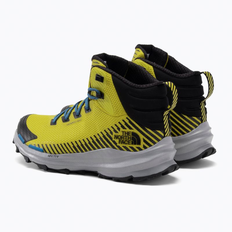 Scarpe da trekking da uomo The North Face Vectiv Fastpack Mid Futurelight giallo acido/nero 3