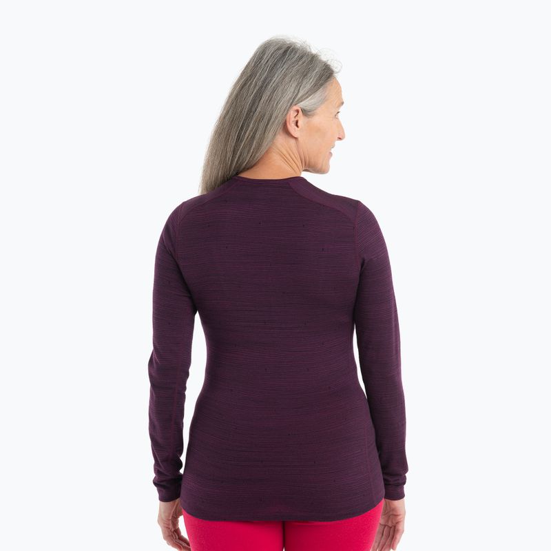 Maglia termica da donna icebreaker 200 Oasis Crewe Ski Tracks nightshad/ midnightnav/aop 2