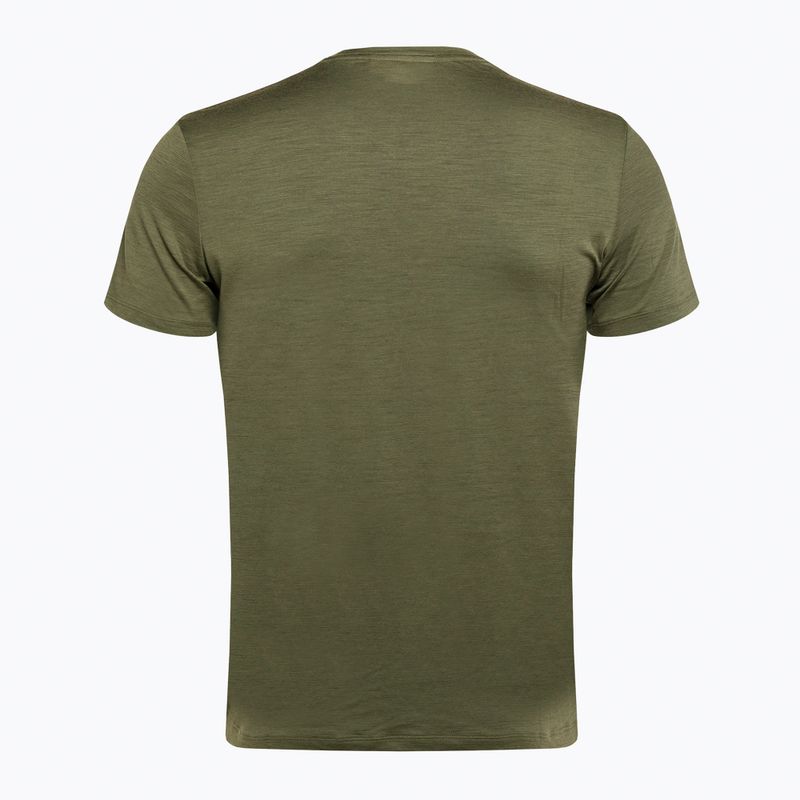 Icebreaker Tech Lite II 7 Mountain Tops Uomo Camicia da trekking loden 7