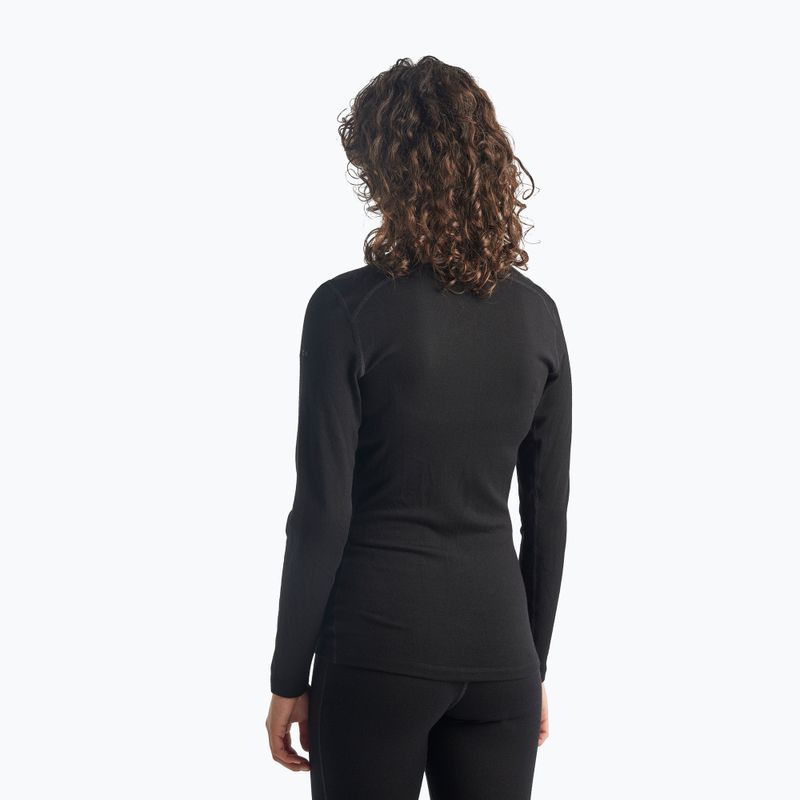 Felpa termica da donna icebreaker 260 Tech LS Half Zip nera 3