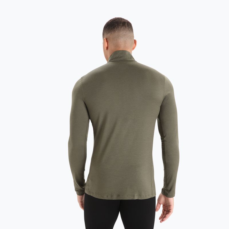 Felpa termica da uomo icebreaker Merino 200 Oasis Half Zip loden 3