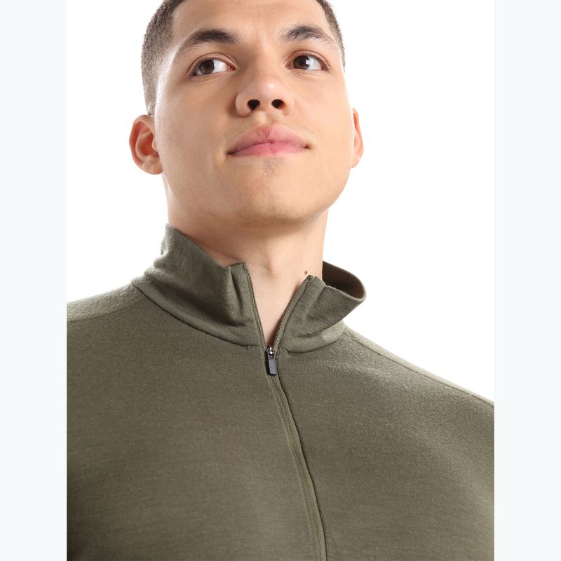 Felpa termica da uomo icebreaker Merino 200 Oasis Half Zip loden 4