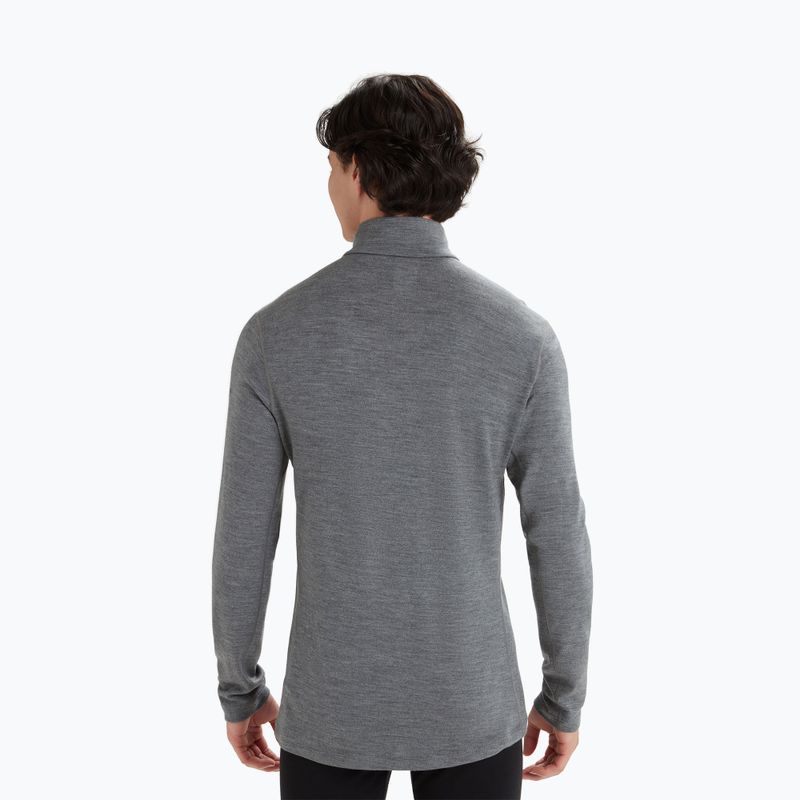 Felpa termica da uomo icebreaker 260 Tech LS Half Zip gritstone heather 3