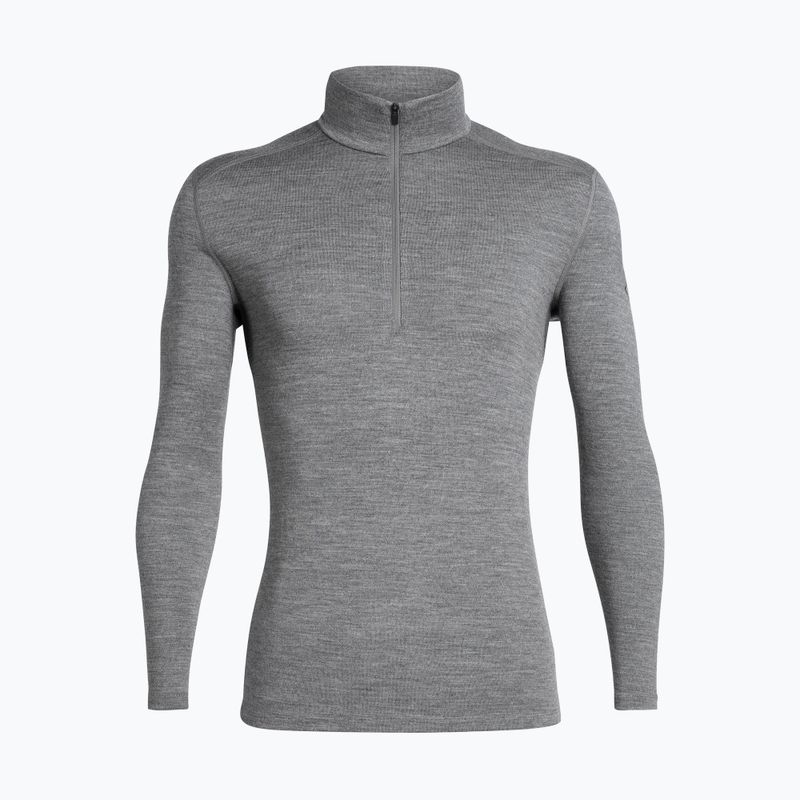 Felpa termica da uomo icebreaker 260 Tech LS Half Zip gritstone heather 7