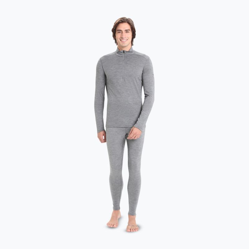 Felpa termica da uomo icebreaker Merino 200 Oasis Half Zip gritstone heather 2