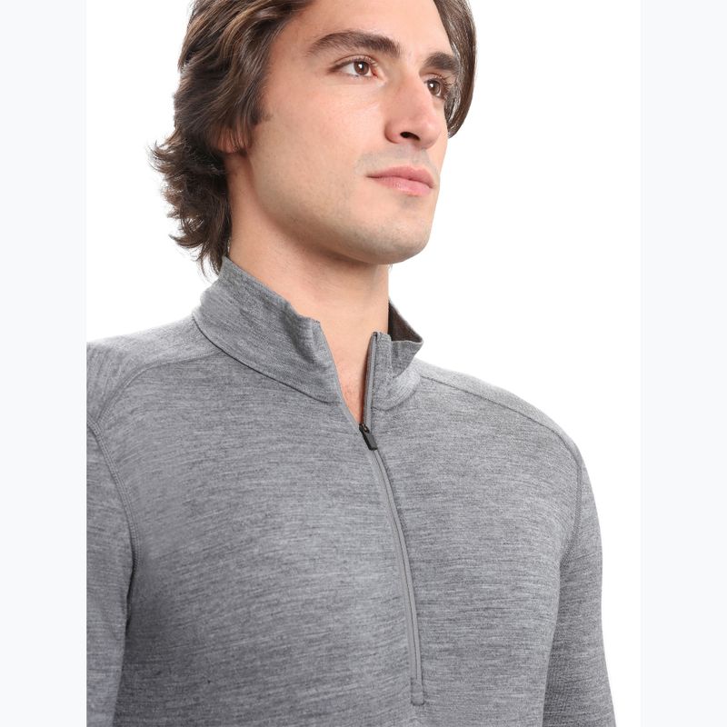 Felpa termica da uomo icebreaker Merino 200 Oasis Half Zip gritstone heather 4