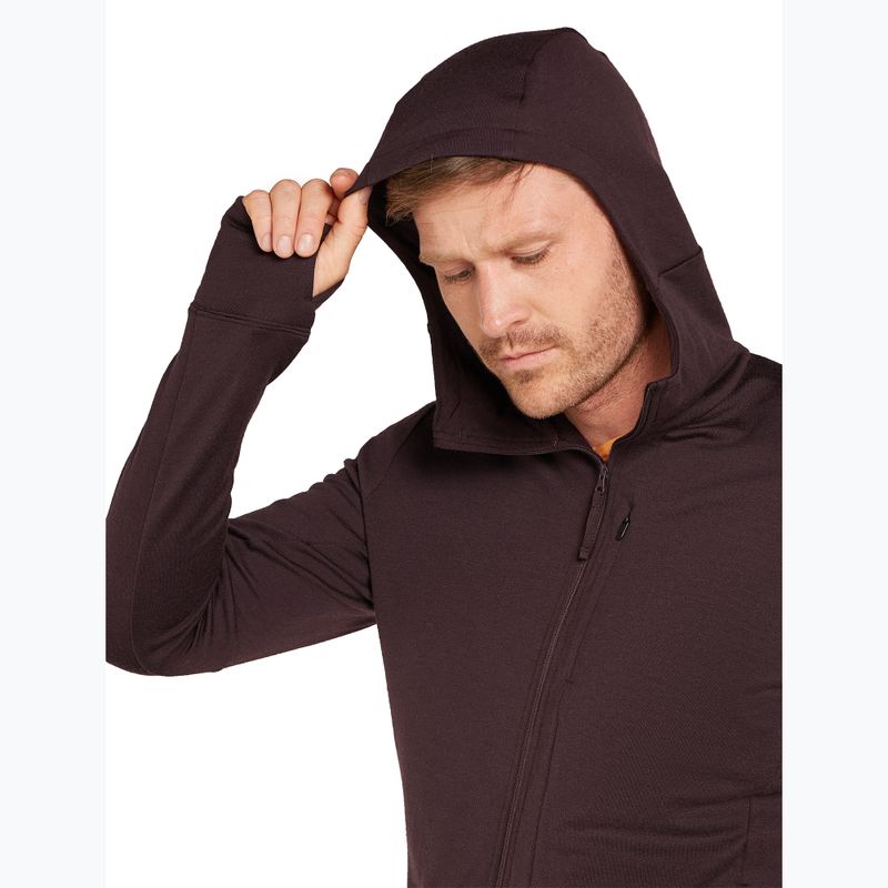 Felpa con cappuccio Icebreaker Merino 260 Quantum IV Zip Uomo agrodolce 6