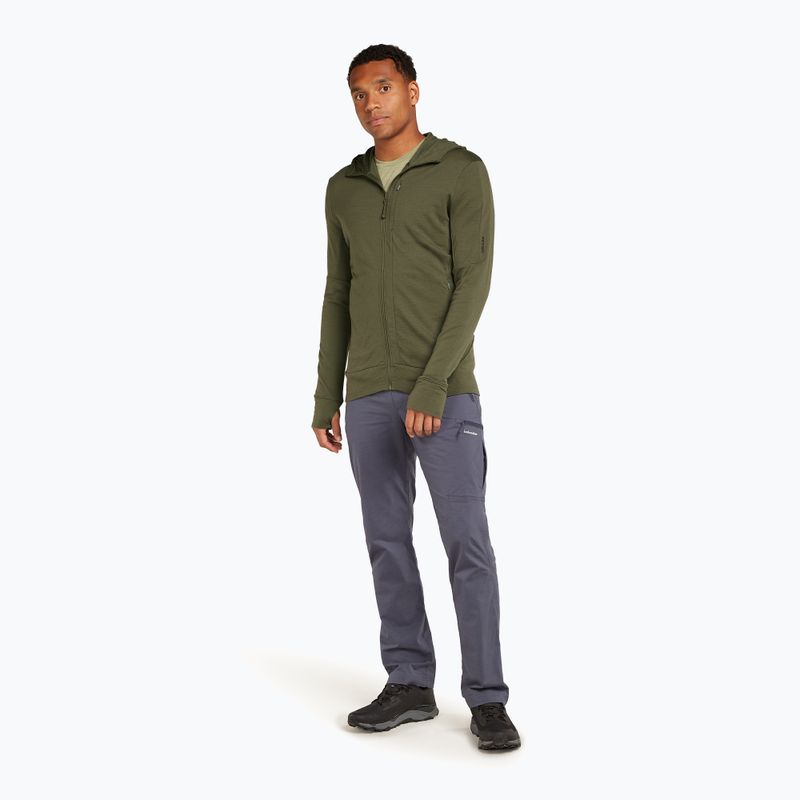 Felpa con cappuccio Icebreaker Merino 260 Quantum IV Zip Uomo loden 2