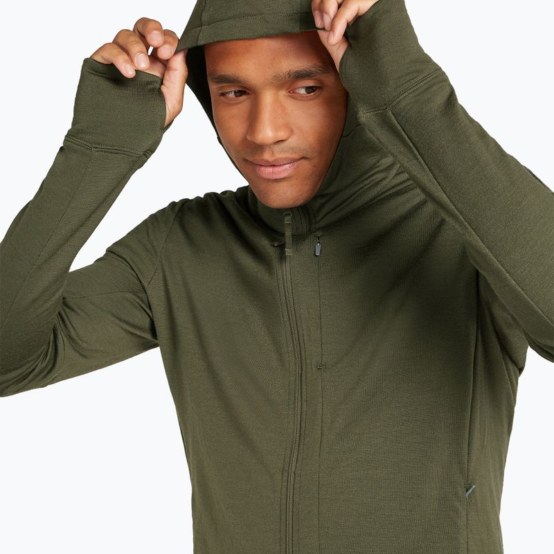Felpa con cappuccio Icebreaker Merino 260 Quantum IV Zip Uomo loden 5