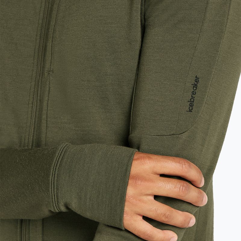 Felpa con cappuccio Icebreaker Merino 260 Quantum IV Zip Uomo loden 7