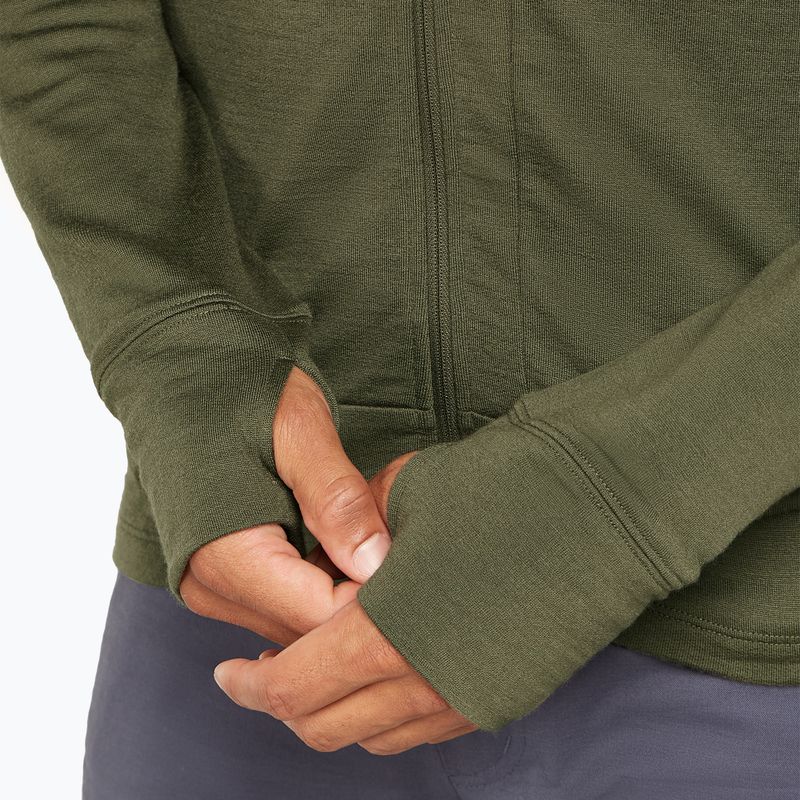 Felpa con cappuccio Icebreaker Merino 260 Quantum IV Zip Uomo loden 8