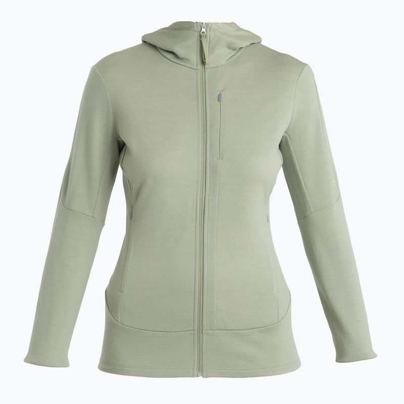 Icebreaker giacca trekking donna Merino 260 Quantum IV Zip Hoodie lichene 7