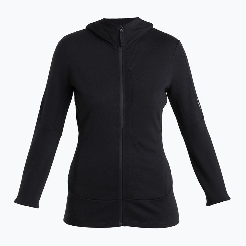 Icebreaker giacca trekking donna Merino 260 Quantum IV Zip Hoodie nero 7