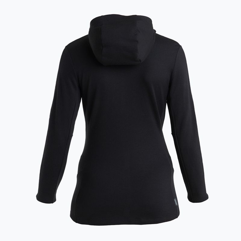 Icebreaker giacca trekking donna Merino 260 Quantum IV Zip Hoodie nero 8