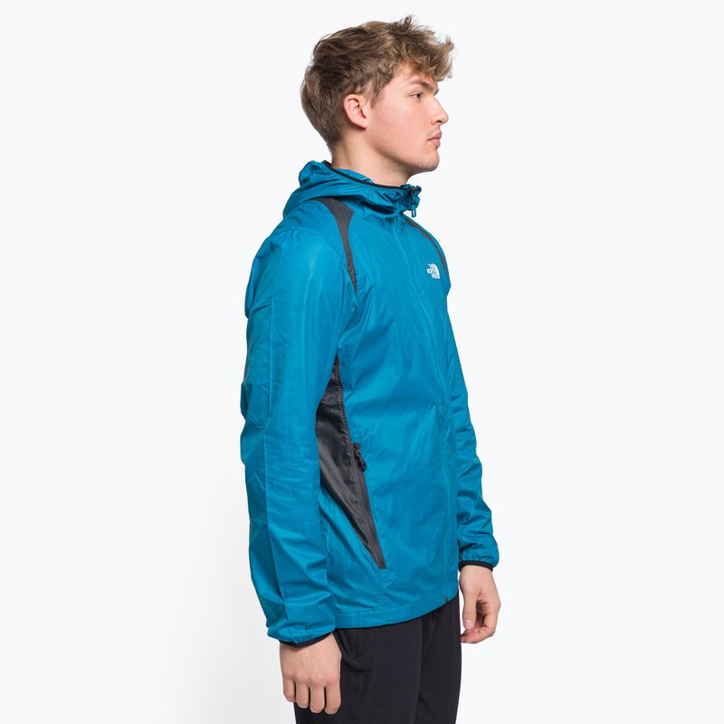 Giacca softshell da uomo The North Face AO Wind FZ blu banff/grigio asfalto 3