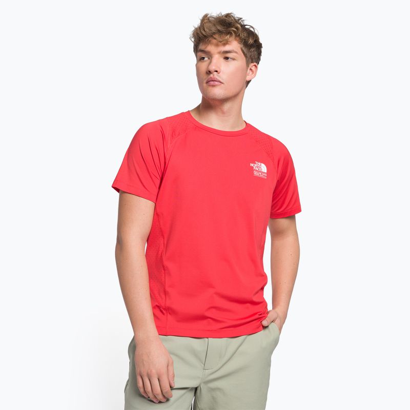 Camicia da trekking da uomo The North Face AO Graphic horizon rosso