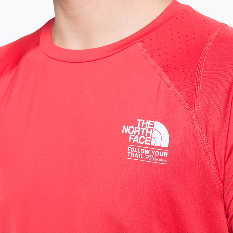 Camicia da trekking da uomo The North Face AO Graphic horizon rosso 5