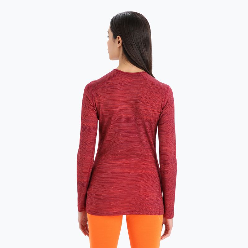 Maglia termica da donna icebreaker 200 Oasis Crewe cherry/flash/aop 3