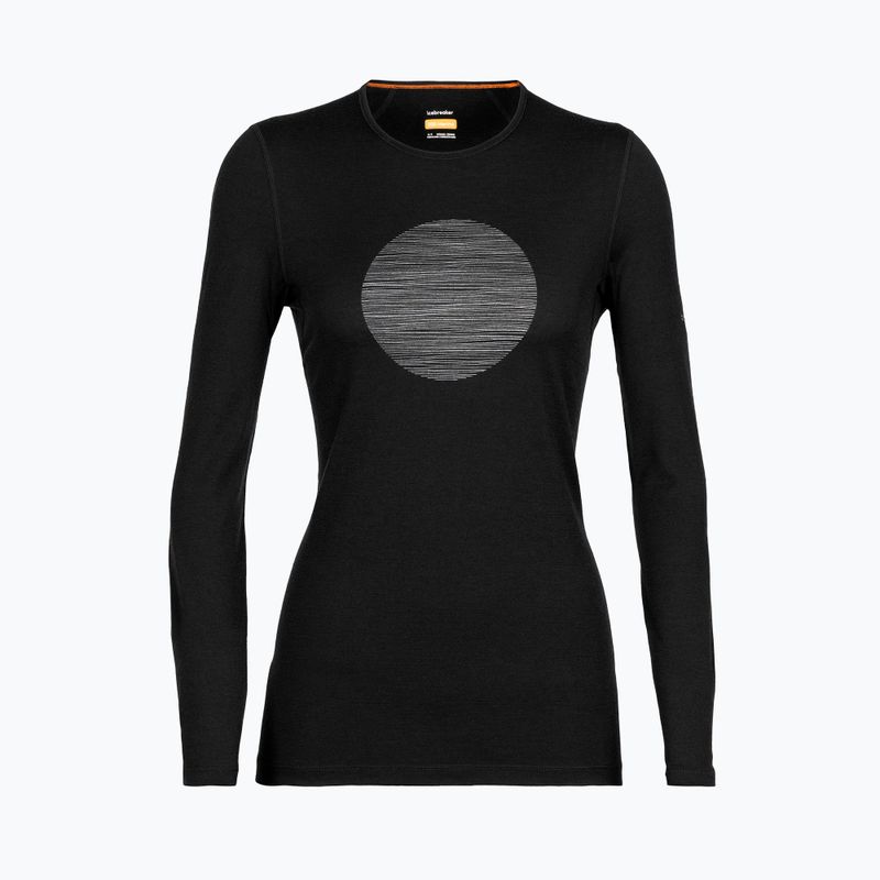 Icebreaker donna manica lunga termica 200 Oasis Crewe Ski Circle nero 5